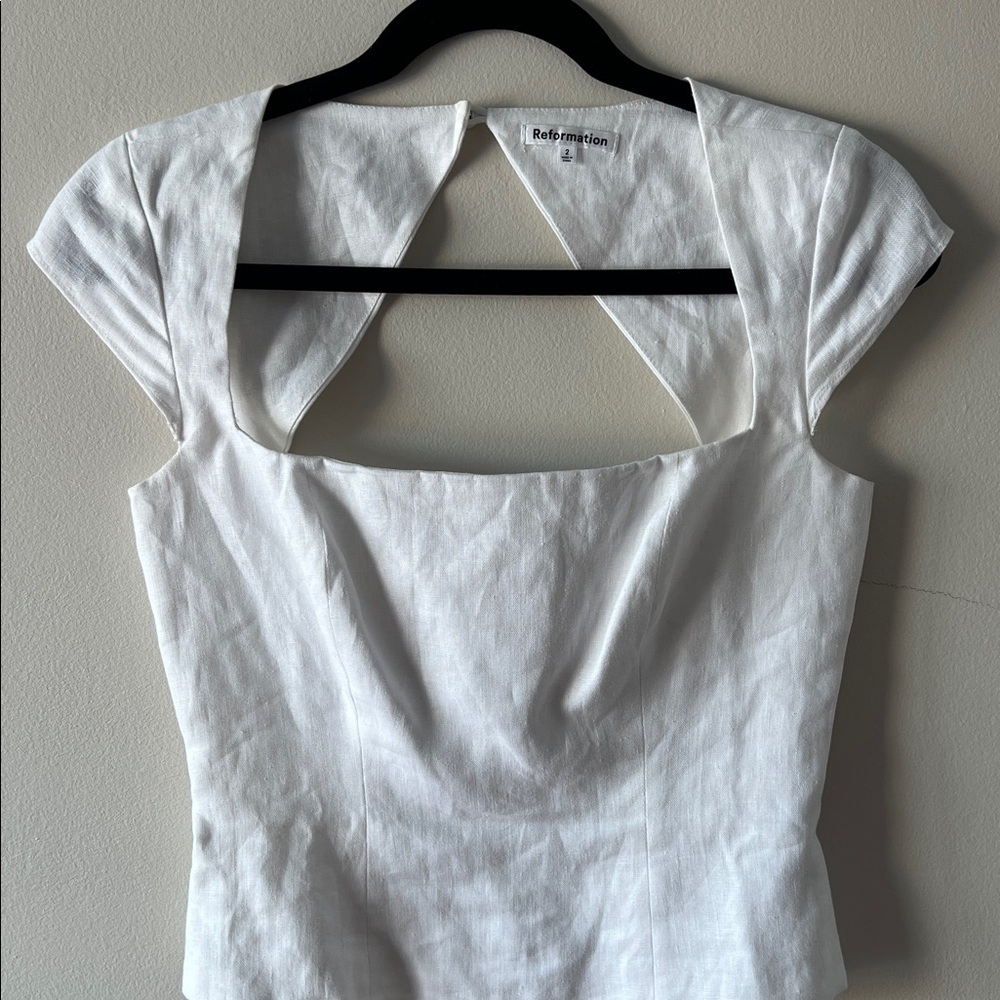 Reformation Cora Linen Top - Picture 5 of 8